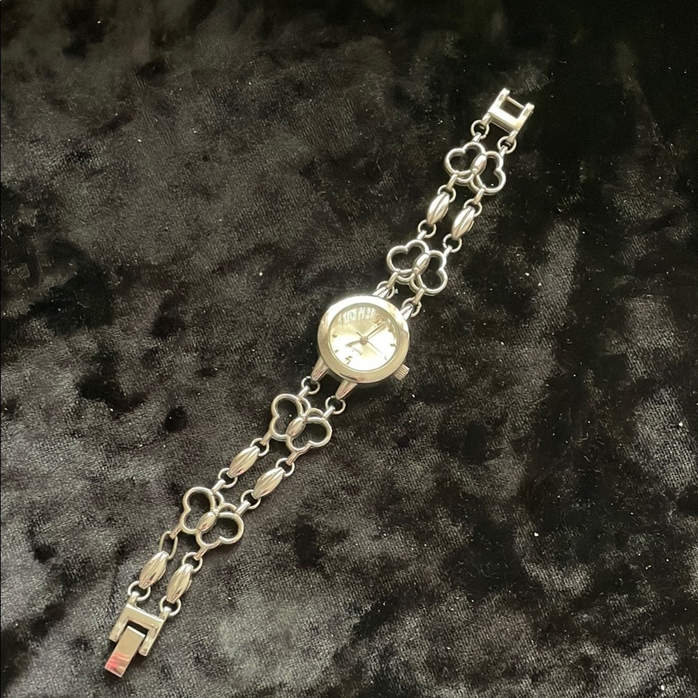 Accutime Silver Women's Bracelet Watch